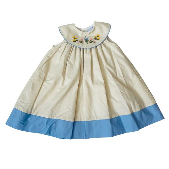 NWT Bailey Boys Size 18M Heritage Blue Floral Float Dress - Picture 1 of 6